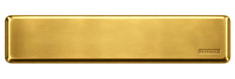 A polished gold bar in the collection