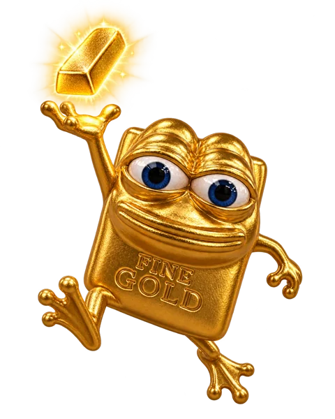 Pepegold mascot render